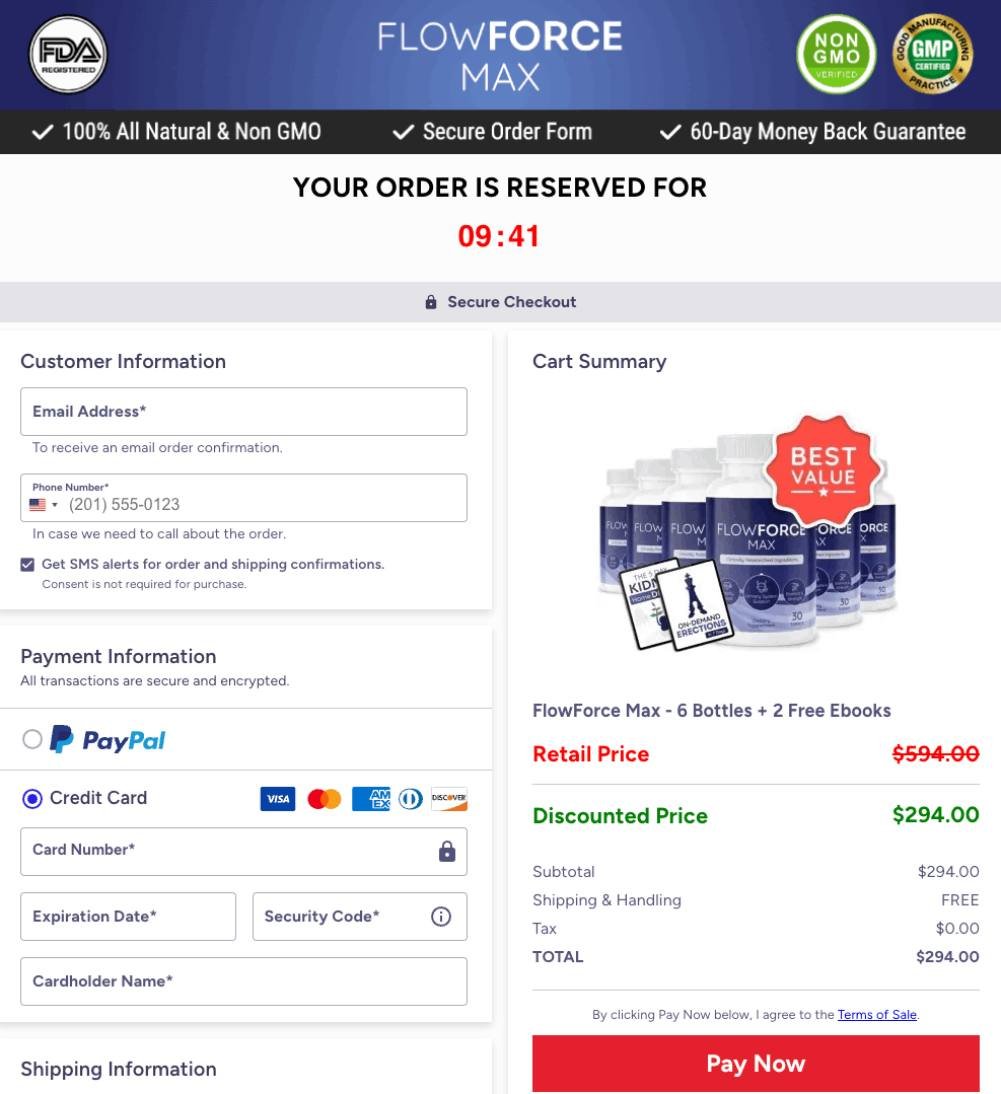 Special deal on FlowForce Max with bonus guides and free shipping